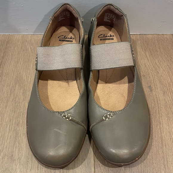 Clarks sage Medora Elie slip on Mary Jane flat - Picture 2 of 8